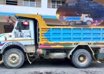 ग्वार्कोमा मोटरसाइकललाई ठक्कर दिएर भागेका टिपर चालक पक्राउ