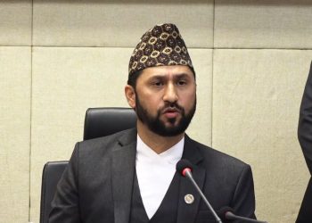 जनकपुरमा ९ हजार विघा मन्दिरको जग्गा अतिक्रमण भएको छः गृहमन्त्री रवि लामिछाने