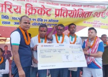 सिरहाको सुखीपुरमा  ७औं जिल्ला स्तरीय क्रिकेट प्रतियोगिता सम्पन्न