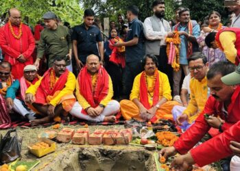 सलहेश फूलबारी परिसरमा डा.सीके राउतले गरे ‘अम्बेडकर पार्क’ को शिलान्यास