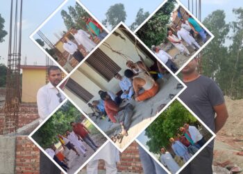 महोत्तरीमा पुर्वमन्त्री चन्दन सिंहद्वारा निर्माणाधीन योजनाको अनुगमन