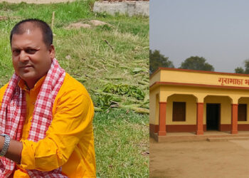 जनमत पार्टीका नेता बिनोद यादवद्वारा सुखीपुर-६ मा सामुदायिक भवनको शिलान्यास, भविष्यमा विवाह भवन निर्माणको योजना