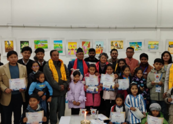 दोस्रो अन्तर्राष्ट्रिय बाल कला प्रदर्शनी २०२५ मा झल्कियो सदभाव ।