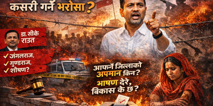 ‘जंगलराज’ को आरोप र तथ्यविहीन दाबी: डा. सीके राउतको भिडियोले सप्तरीमा उठायो विश्वासको प्रश्न ।